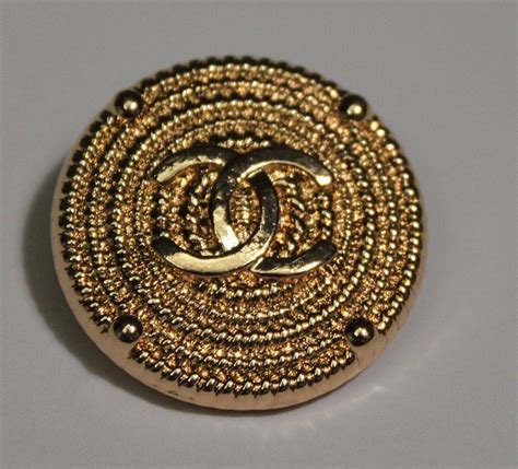 gold chanel button|chanel buttons on etsy.